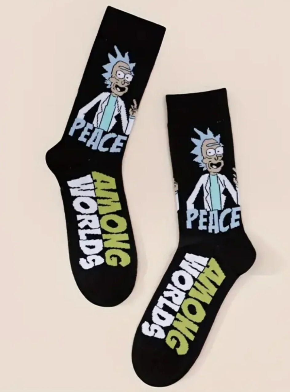 Rick and Morty socks