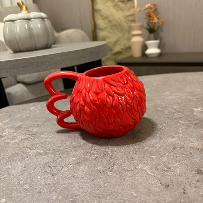 Elmo Sculpted Ceramic Mug – Red Monster Novelty Coffee Cup