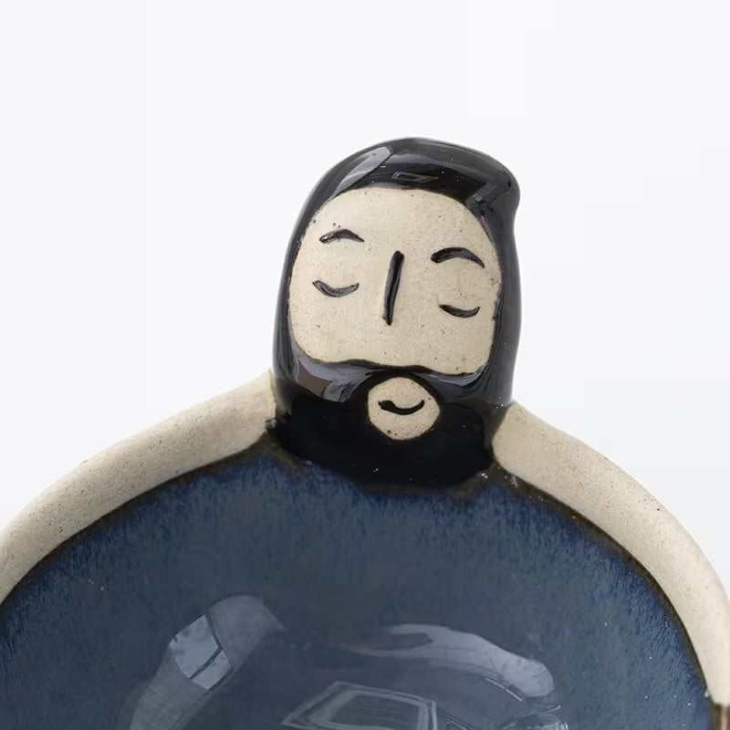 Quirky Bearded Man Ceramic Bowl