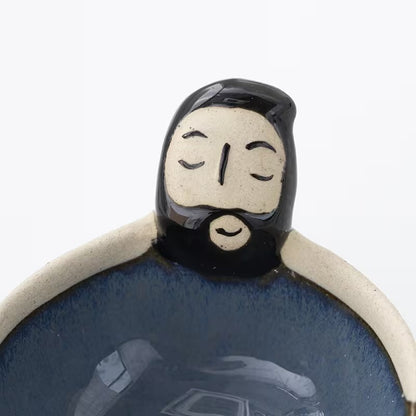 Quirky Bearded Man Ceramic Bowl