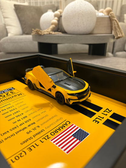 Chevrolet Camaro ZL1 1LE – 3D Diecast Wall Art Display - 32cm x 23cm