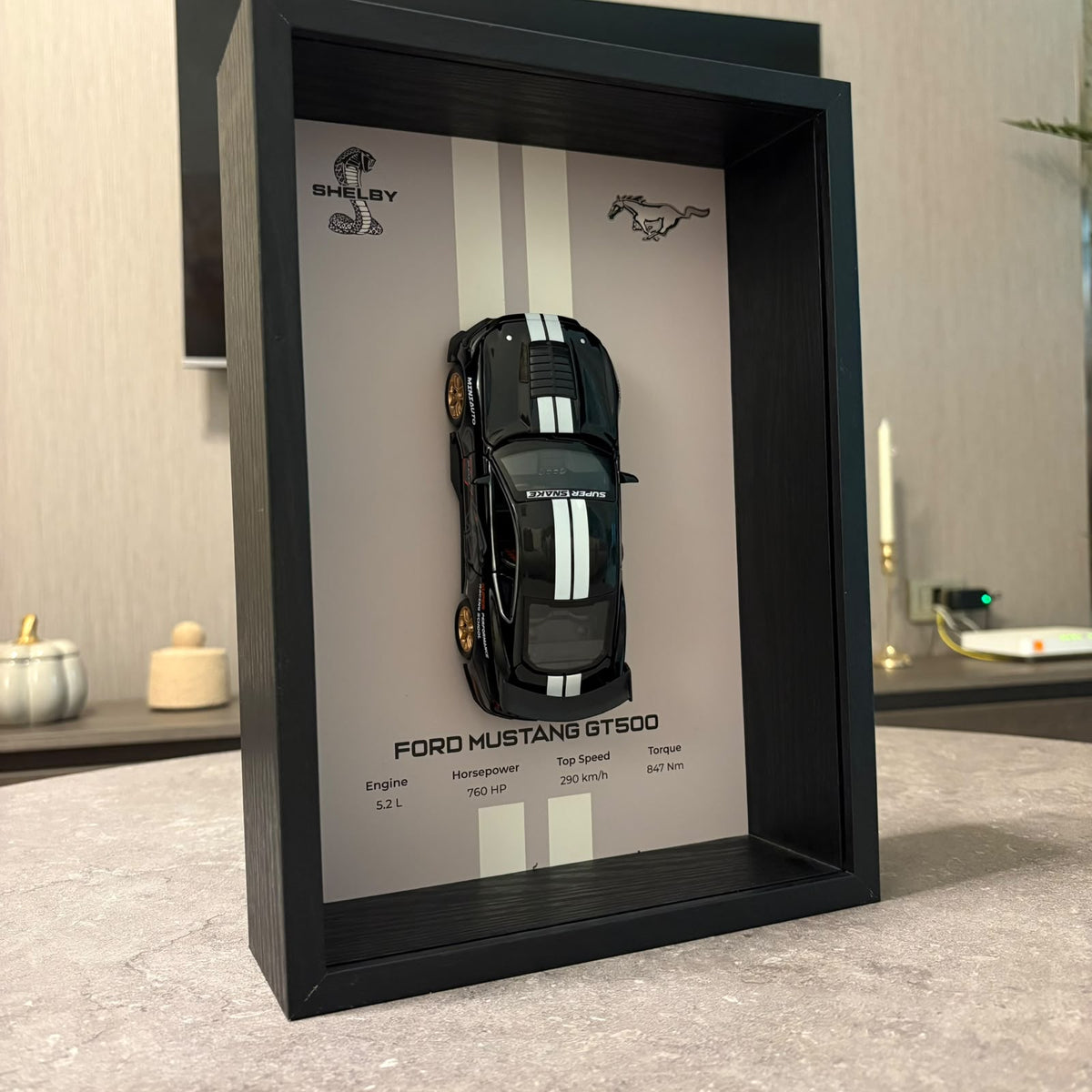 مرسيدس - AMG GT3 - مجسم فني جداري مصبوب ومُجَسّم ثلاثي الأبعاد (32 سم × 23 سم)