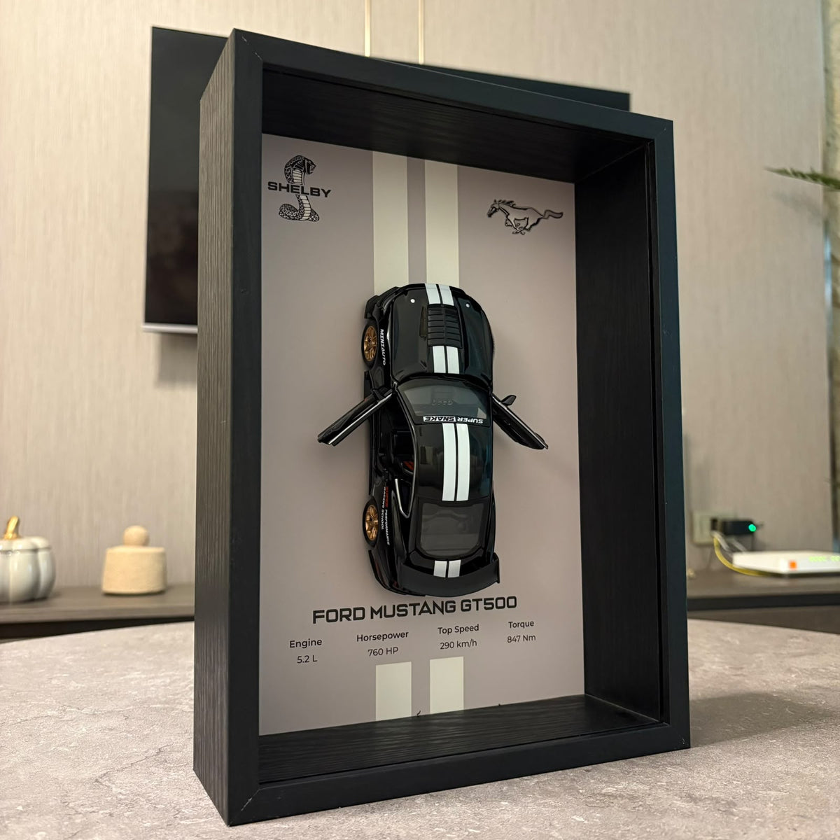 مرسيدس - AMG GT3 - مجسم فني جداري مصبوب ومُجَسّم ثلاثي الأبعاد (32 سم × 23 سم)
