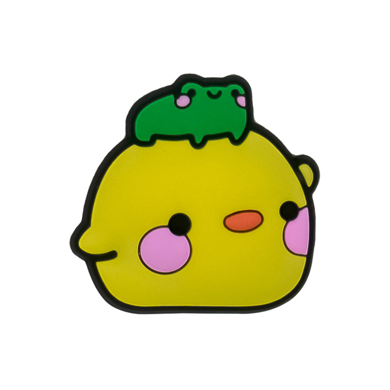 frog on top of duck charm