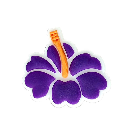 Purple flower charm