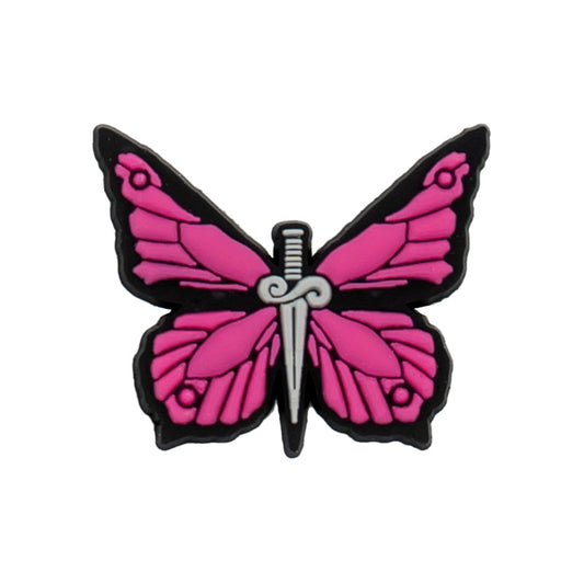 pink butterfly charm