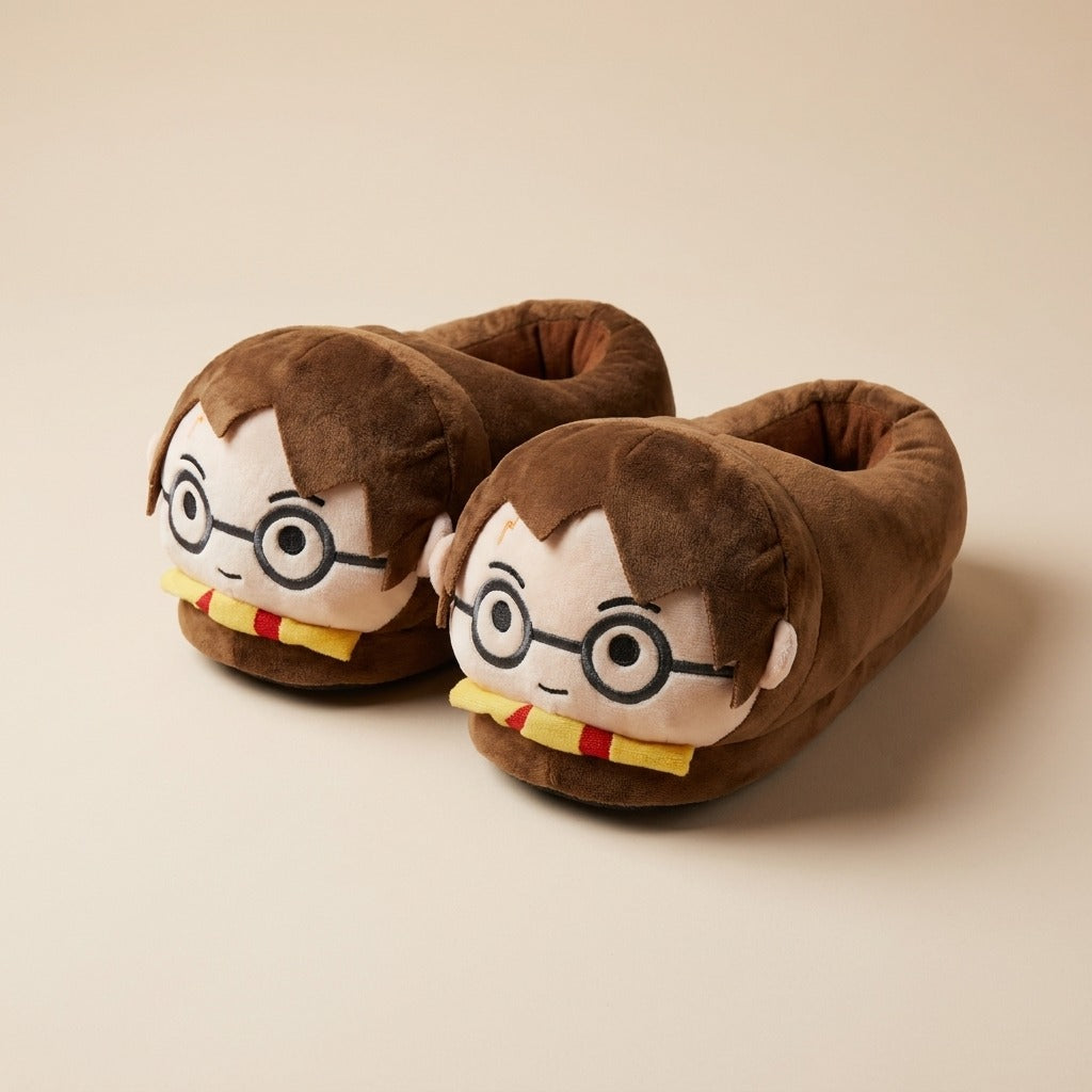 Harry Potter Plush House Slippers (Size  35-42) – Soft Plushie Slippers