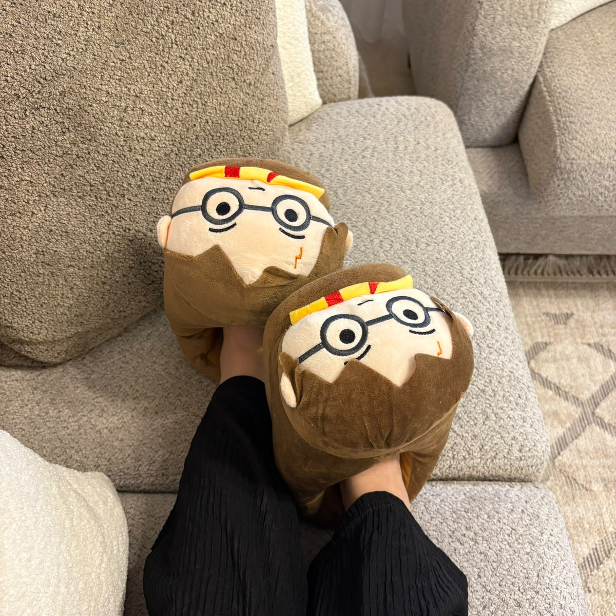 Harry Potter Plush House Slippers (Size  35-42) – Soft Plushie Slippers