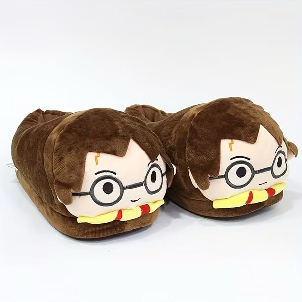 Harry Potter Plush House Slippers (Size  35-42) – Soft Plushie Slippers