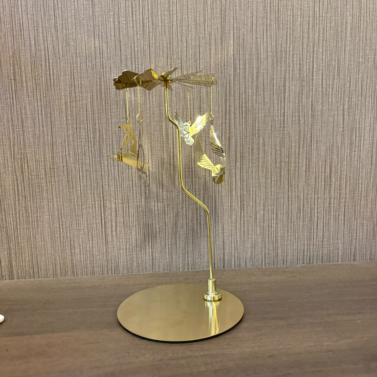 Harry Potter Rotating Metal Candle Holder Carousel – Gold Wizarding Room Decor & Table Centerpiece