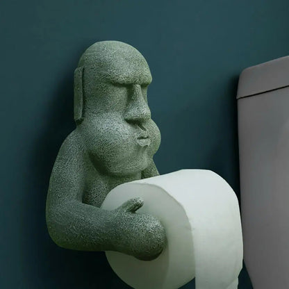 Stone toilet paper holder