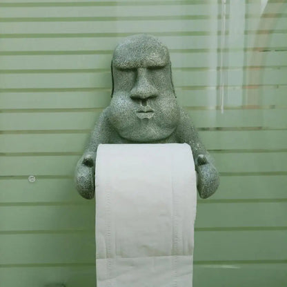Stone toilet paper holder