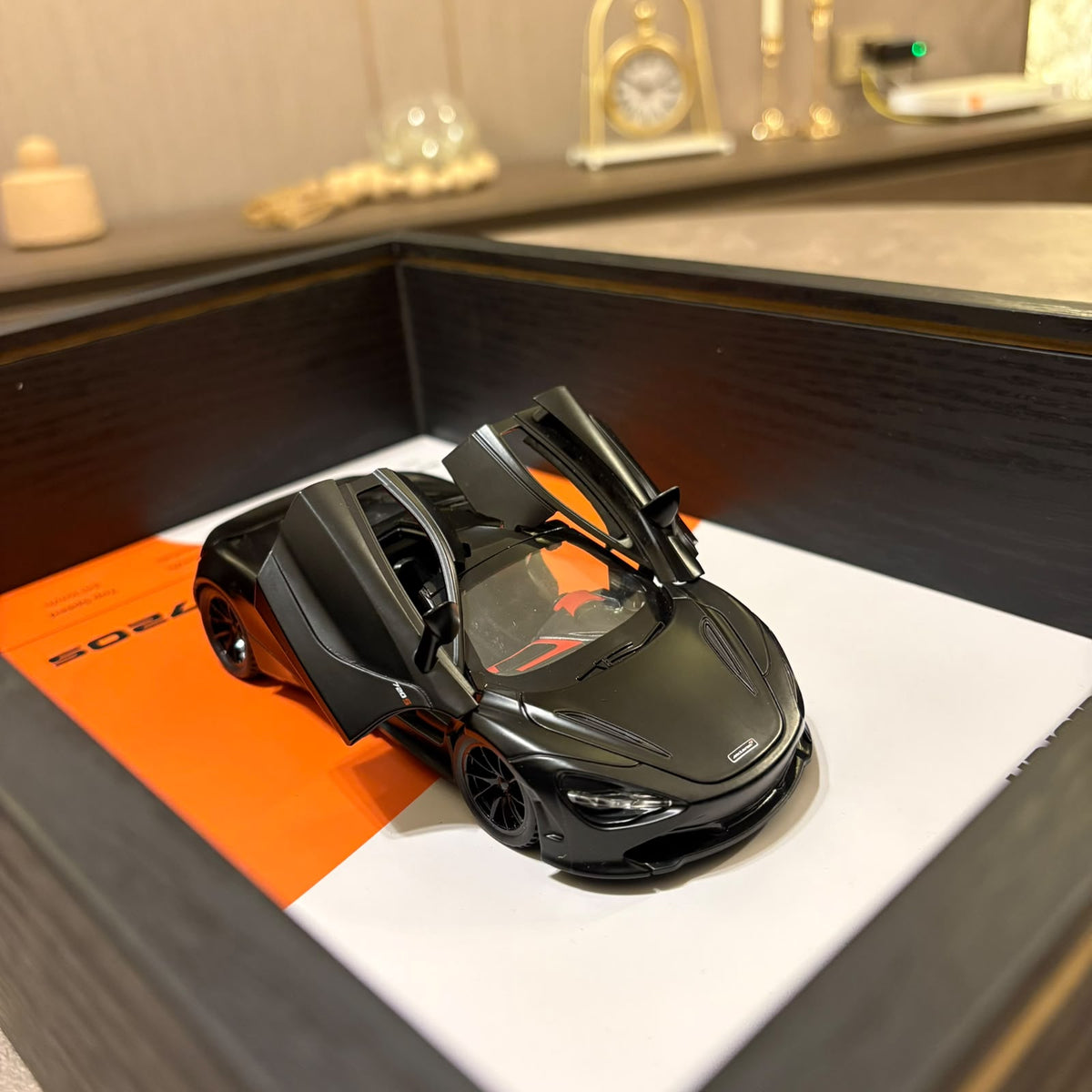 McLaren 720S 3D Shadow Box Wall Art - Black - 32cm x 23cm