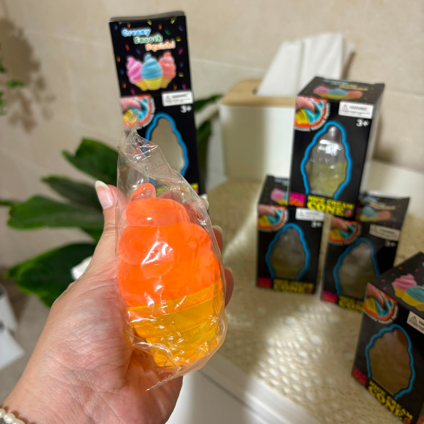Nice Cream Cone Creamy Smooth Squishy Toy