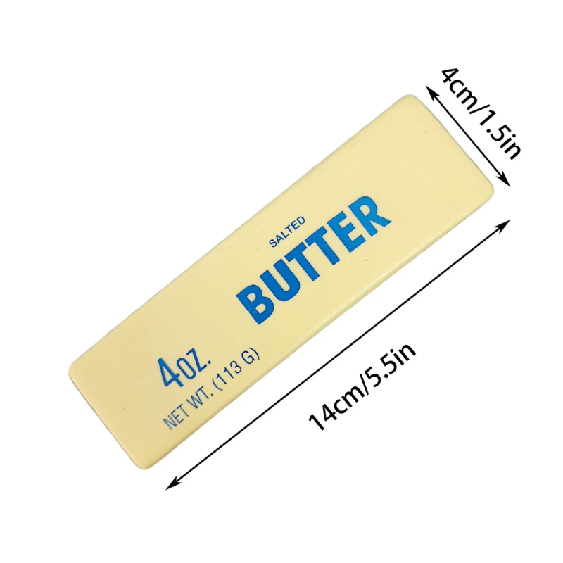 Squeeze & Stretch Butter Stick Stress Reliever Toy (Yellow & Strawberry Pink)