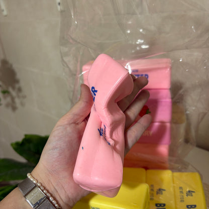 Squeeze & Stretch Butter Stick Stress Reliever Toy (Yellow & Strawberry Pink)