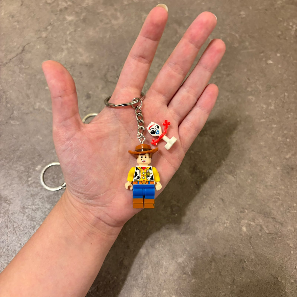 Toy Story Mini Figure Keychains – Woody with Forky, Buzz Lightyear & Jessie Keyring Collection