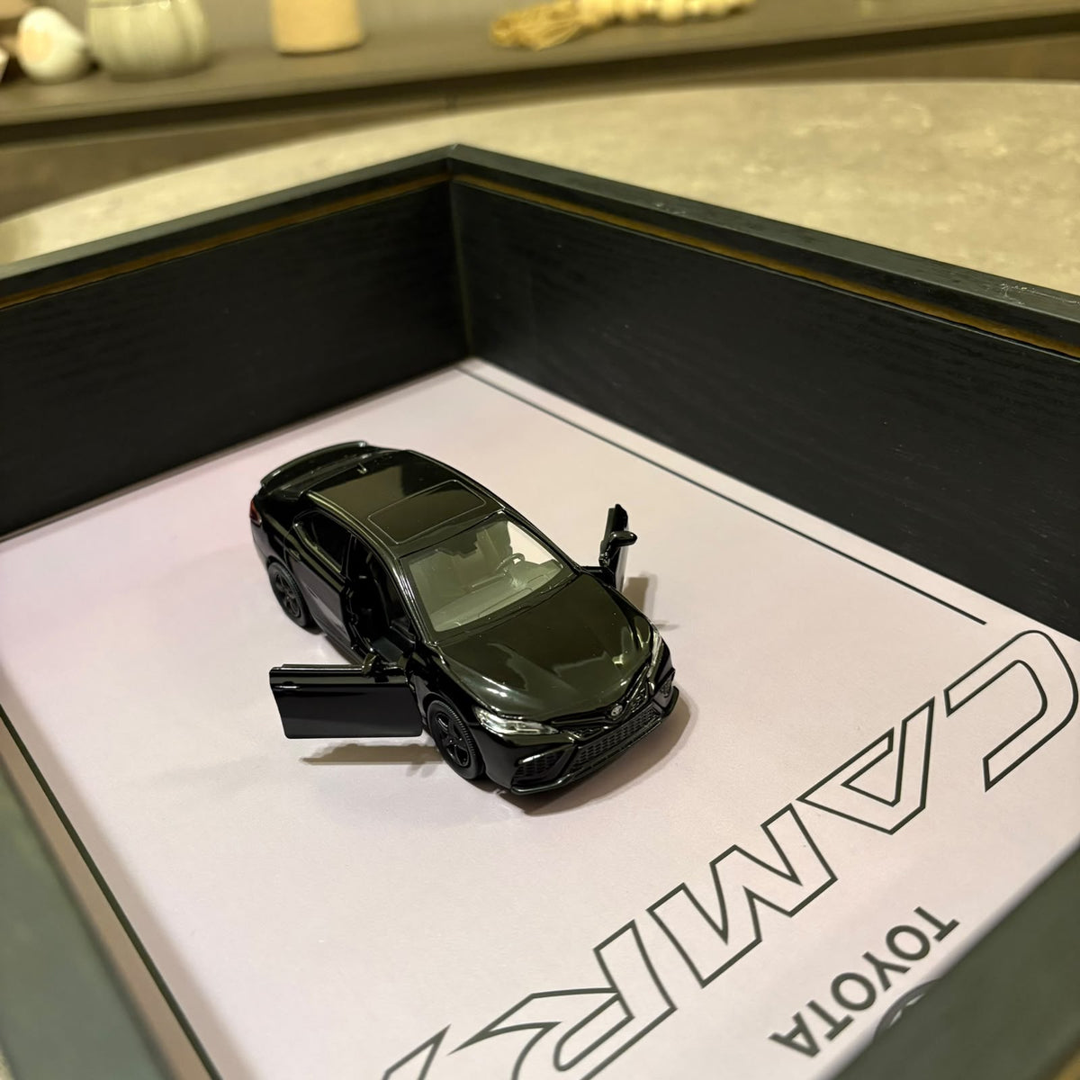 Toyota Camry 3D Shadow Box Wall Art - Black - 32cm x 23cm
