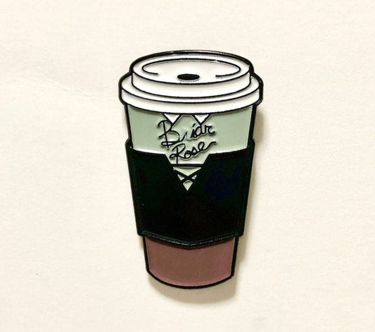 Princess inspired coffee cup pin