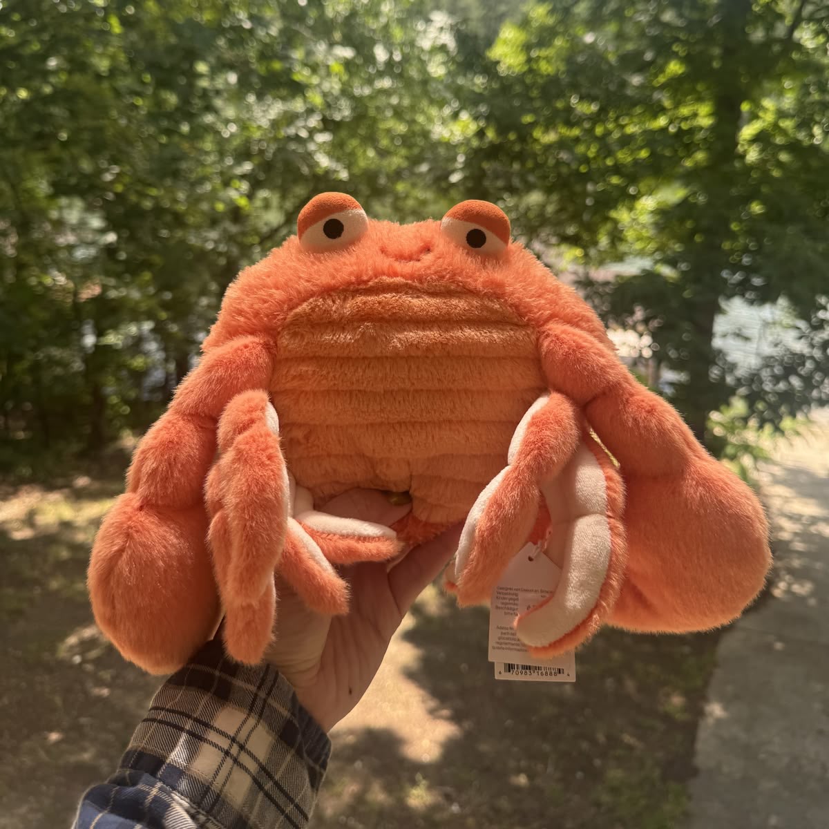 Orange Plush Crab Stuffed Animal – Soft Ocean Creature Plushie & Beach Nursery Decor
