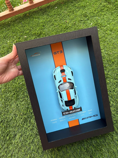 Mercedes - AMG GT3 – 3D Framed Diecast Wall Art (32cm x 23cm)