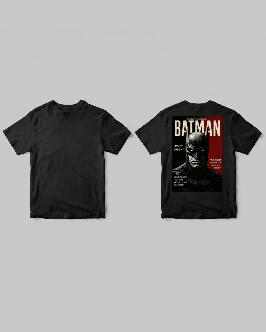 Batman T-shirt - Back design | Pinky Promise