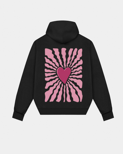 Heart hoodie - Back print