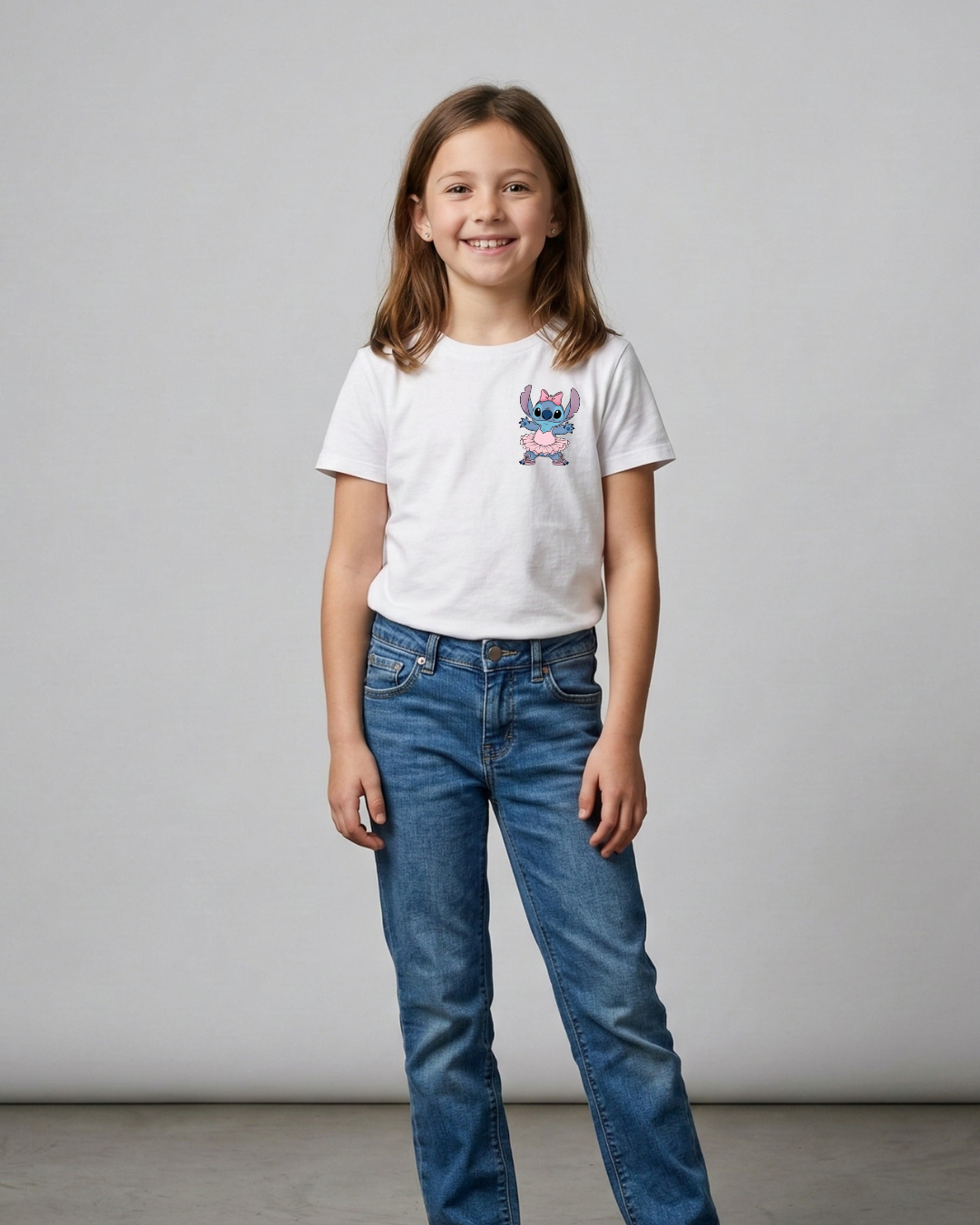 Ballerina Stitch tshirt Kids Sizes