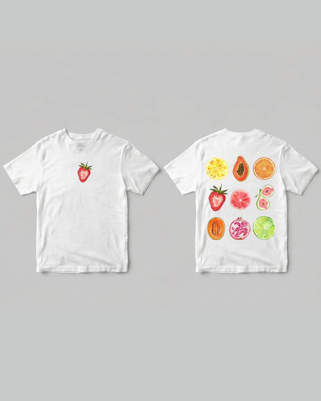 Fruits Summer T-shirt - Front and Back