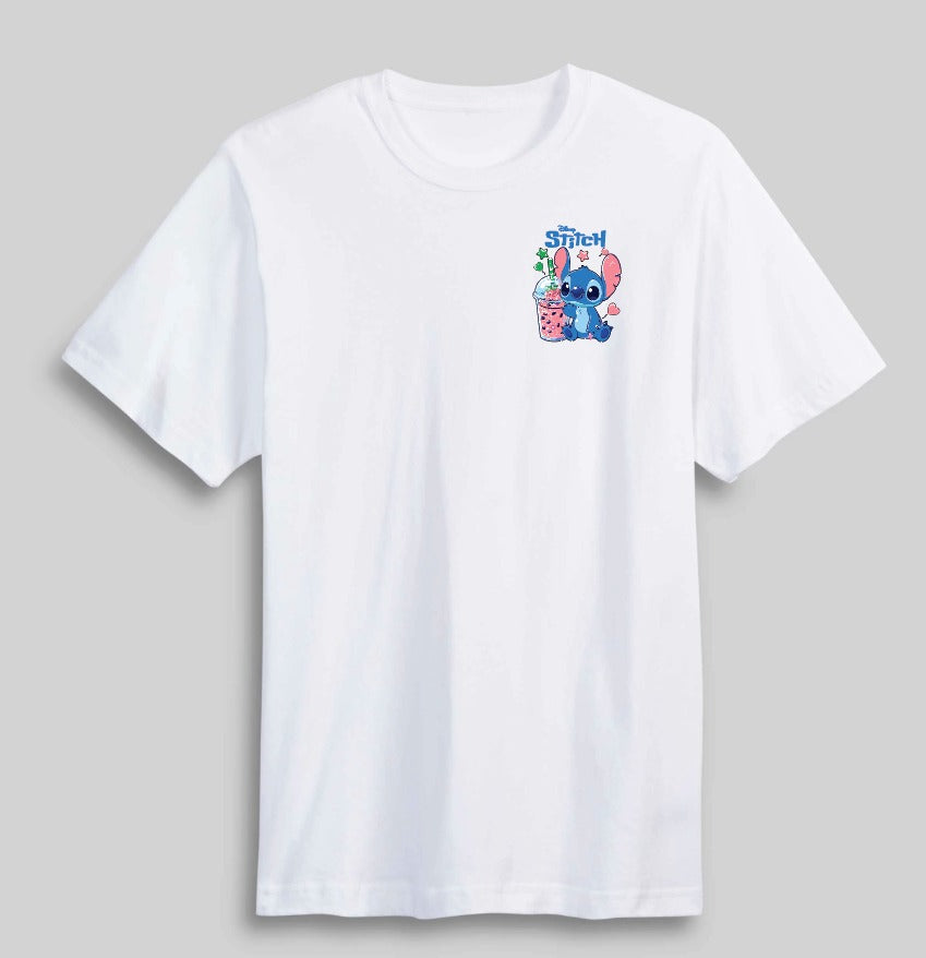 Buy boba drink Stitch T-shirt at Pinky Promise
