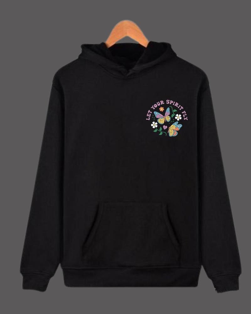 Buy Butterfly hoodie - Back + front print at Pinky Promise