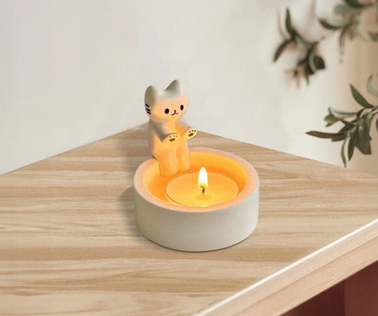 Buy Cat Warming its paws candle holder at Pinky Promise