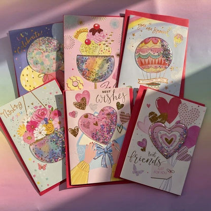 Colorful shaker Cards | Pinky Promise
