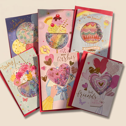 Buy Colorful shaker Cards at Pinky Promise
