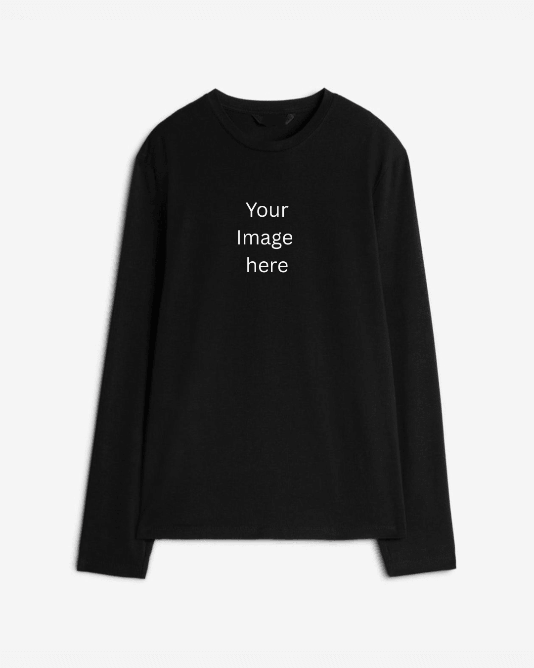 Custom Image Long Sleeve Cotton T-shirt - Close Up | Pinky Promise