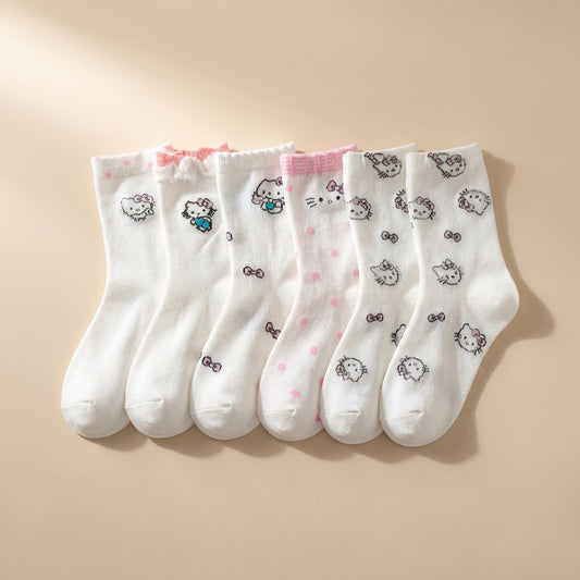 Buy Cute Hello Kitty Socks Set (32-40 shoe size) at Pinky Promise
