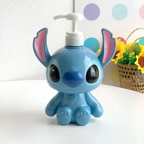 Buy Cute Stitch Soap Dispenser – 750ml Plastic Pump Bottle for Bathroom & Kitchen at Pinky Promise
