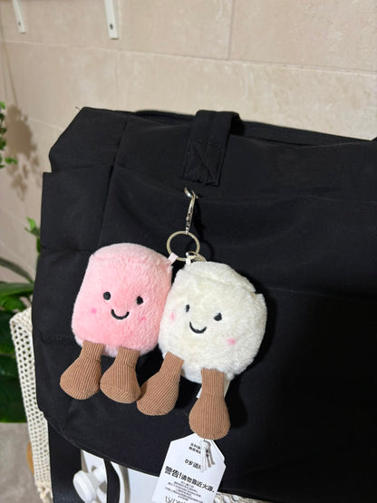 Marshmallow plush keychain - 10 cm