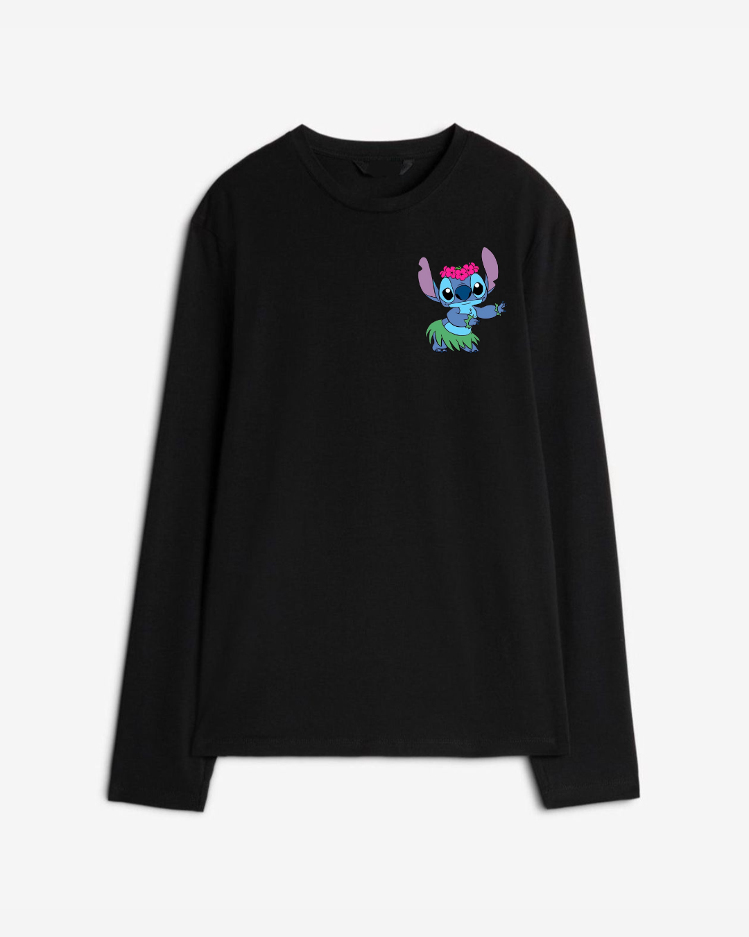 Dancing Stitch Long Sleeve Cotton T-shirt | Pinky Promise