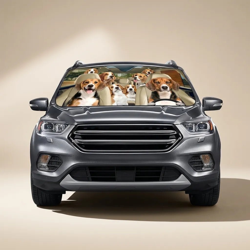 Dog Family Sun Shade - Pinky Promise