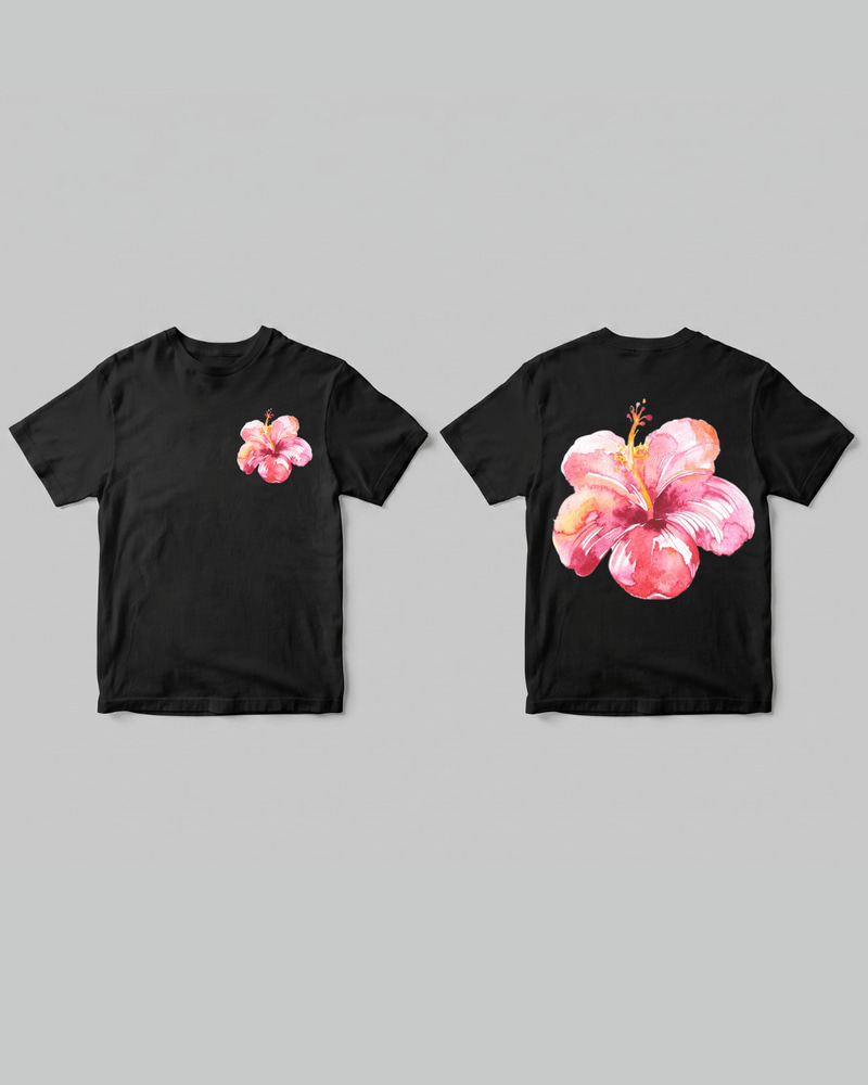 Flower Summer T-shirt - Front and back | Pinky Promise