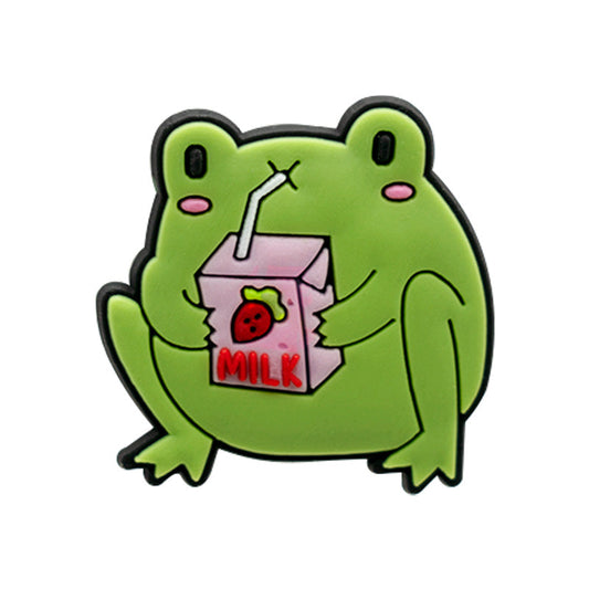 Buy Frog Drinking Strawberry Milk charm at Pinky Promise