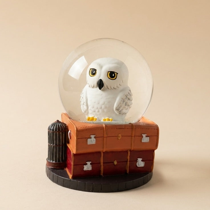Buy Harry Potter Hedwig Owl 9cm Mini Snow Globe – Luggage & Bird Cage Base Desk Decor at Pinky Promise