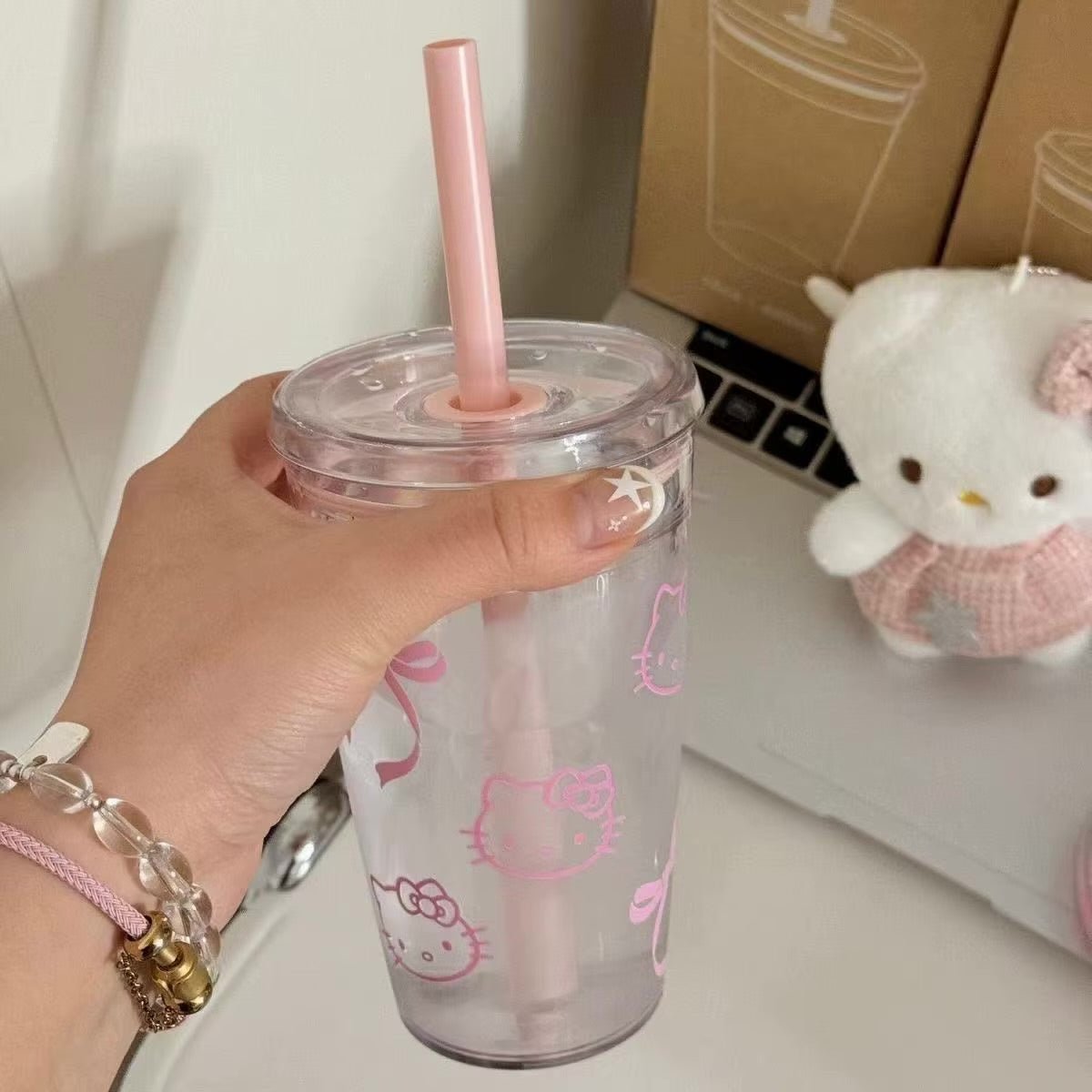 Buy hello kitty acrylic mug at Pinky Promise