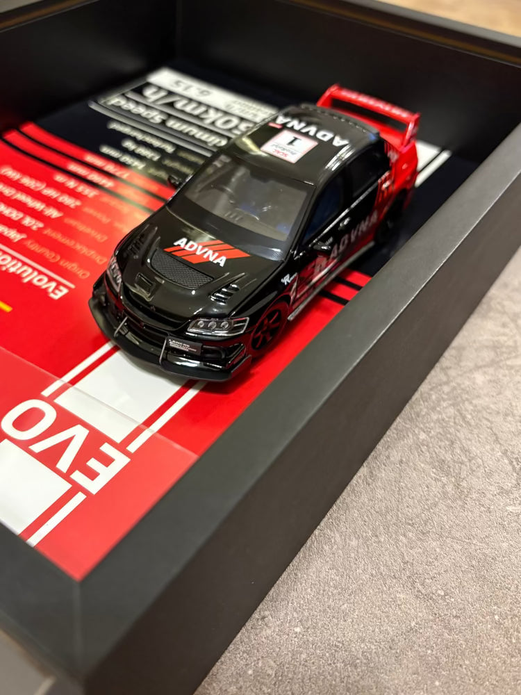 Mitsubishi Lancer Evolution IX – 3D Diecast Shadow Box Wall Art (JDM Legend Edition) – 32cm x 23cm - Photo 6 | Pinky Promise