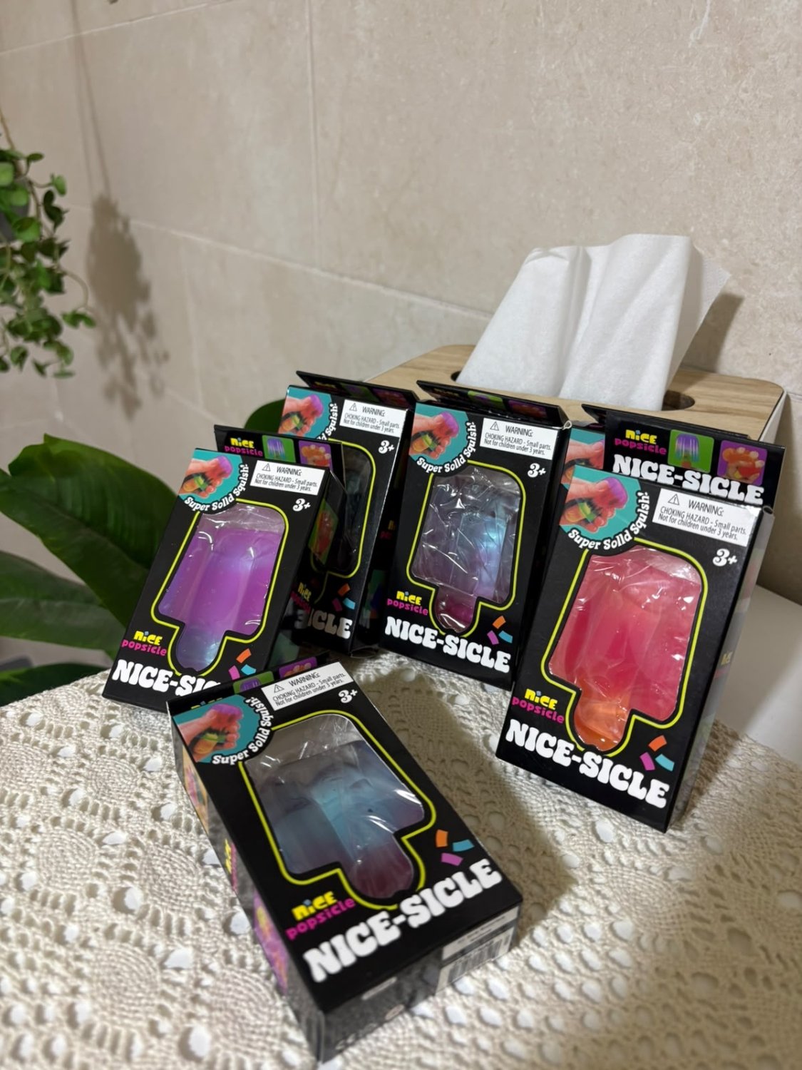 Nice-Sicle Super Solid Popsicle Squishy Toy - Pinky Promise