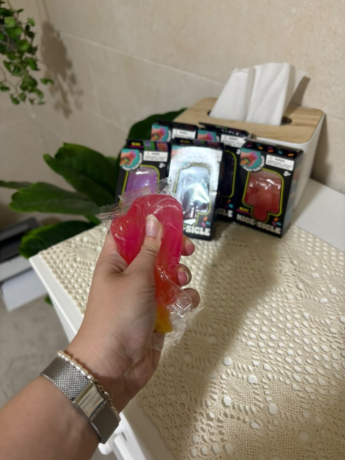 Nice-Sicle Super Solid Popsicle Squishy Toy - Pinky Promise