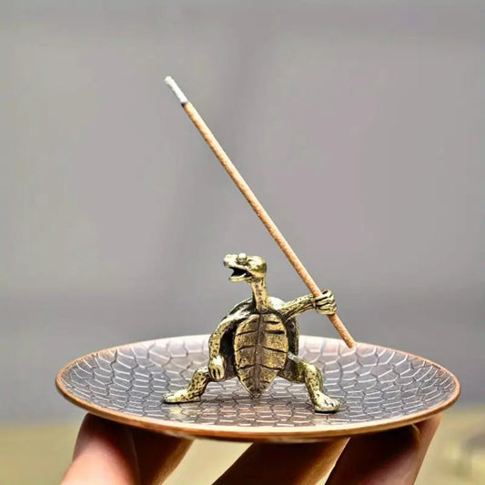 Buy Ninja Turtle Brass Incense Holder / Bakhur Holder  & Ash Catcher Tray at Pinky Promise