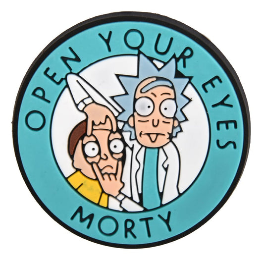 Buy Open your eyes morty rick and morty charm at Pinky Promise
