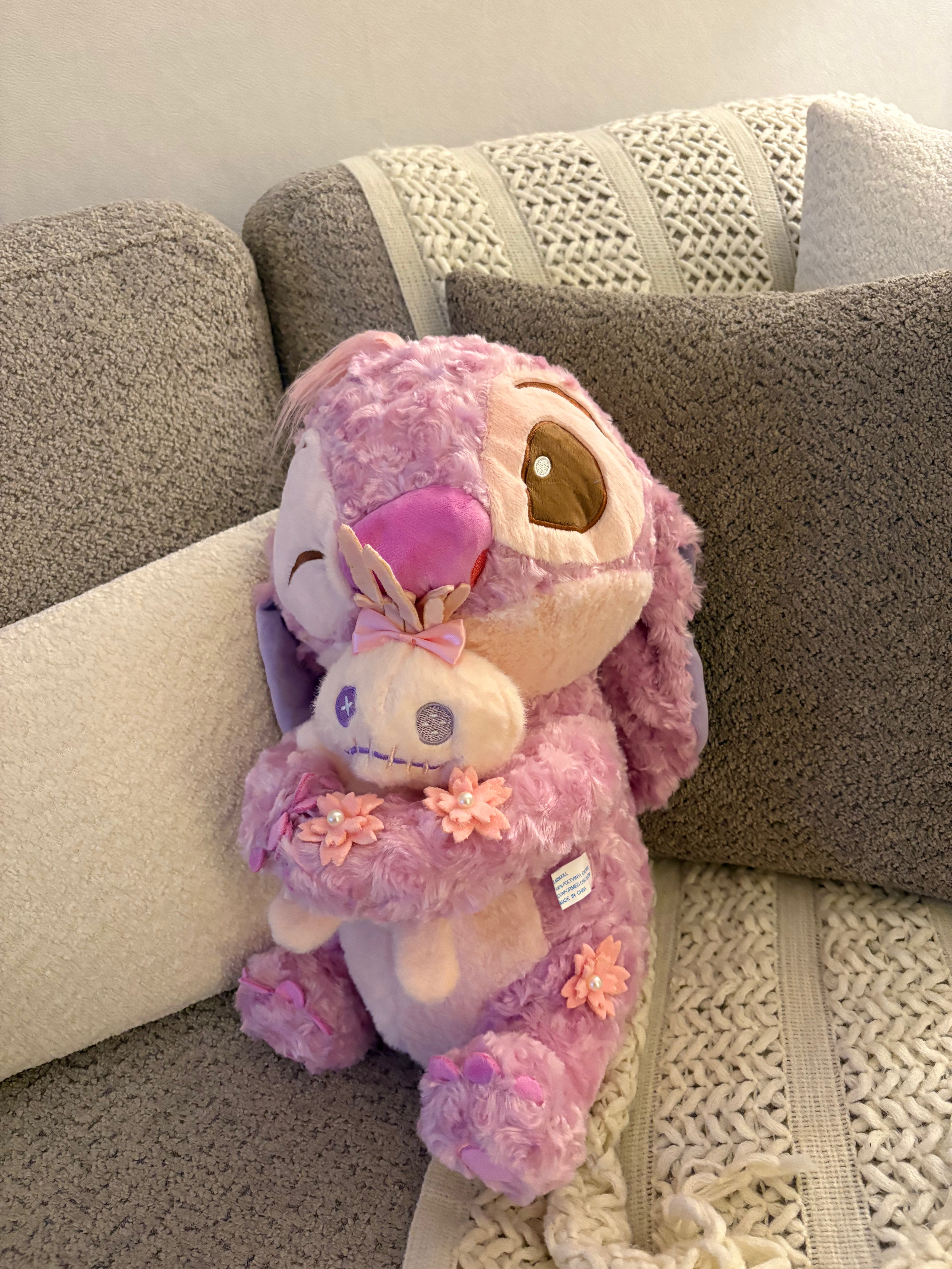 pink stitch ( angel ) plush toy - 40 cm | Pinky Promise